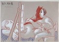 芸術家とそのモデル L Artiste et Son Modele 3 1970 キュビズム パブロ・ピカソ